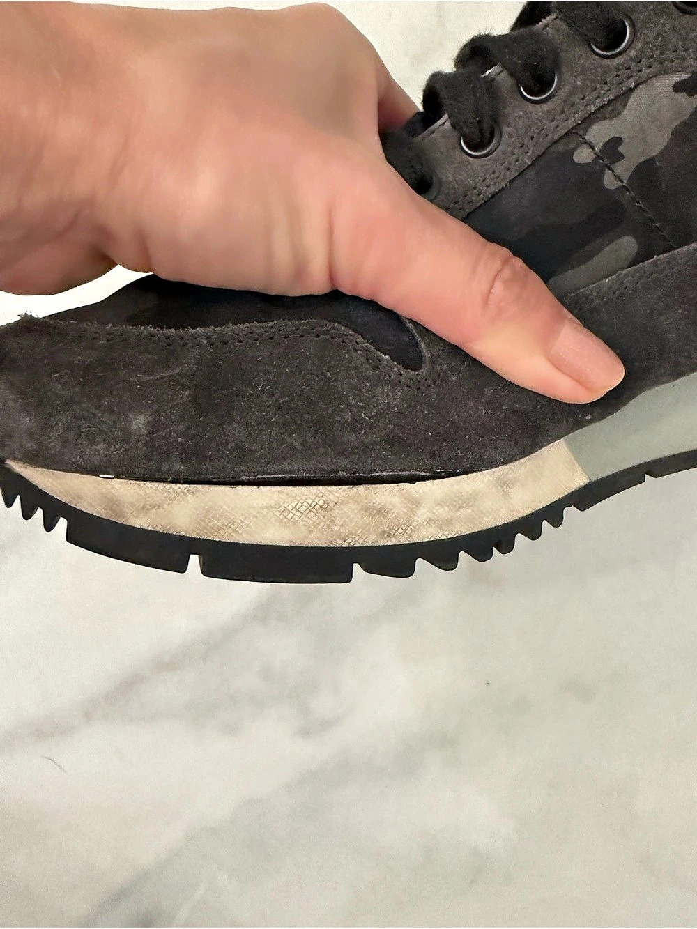 Prada Camo Sneakers in Black & Gray size 7.5-8 - Picture 10 of 11
